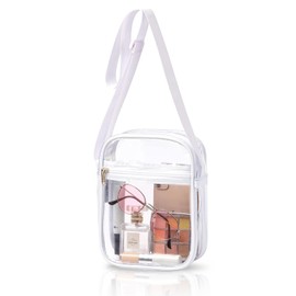 Stadium Approved Clear Purse, Clear Bags for Concerts, Women's Waterproof Crossbody Bag (A)