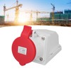 Industrial Connector Socket 32A 3P+N+E IP44 Waterproof Dustproof Surface Mounted
