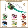 Dwafill 12 Pcs Multicolor Artificial Feather Garden Birds Clip Birds