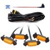 AUXLIGHT Car Accessories, 4PCS LED Front Grille Raptor Lights with