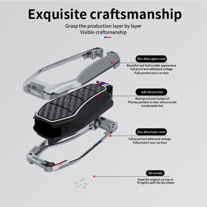 HIBEYO Key Fob Cover Fit for BYD Atto 3 Han