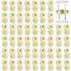 DERAYEE Magnetic Button Insert-In Fasteners, DIY, Handmade, 50 Pairs (Gold,