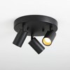 VidaLite Shura - Round 3-Light Black Integrated LED Ceiling Light