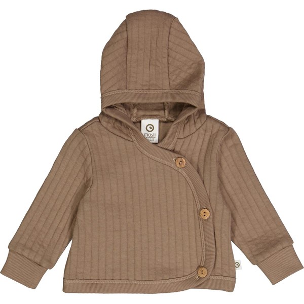 Cozy Cotton Quilt Baby Jacket with Wooden Olivetree Buttons |