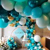 Balloons Birthday Blue, 60 Pieces 12 Inch Balloons Teal Blue