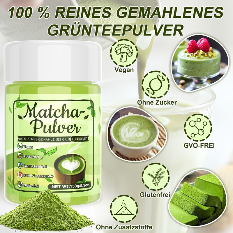 Matcha Powder - 150 g High Quality Aromatic Green Tea