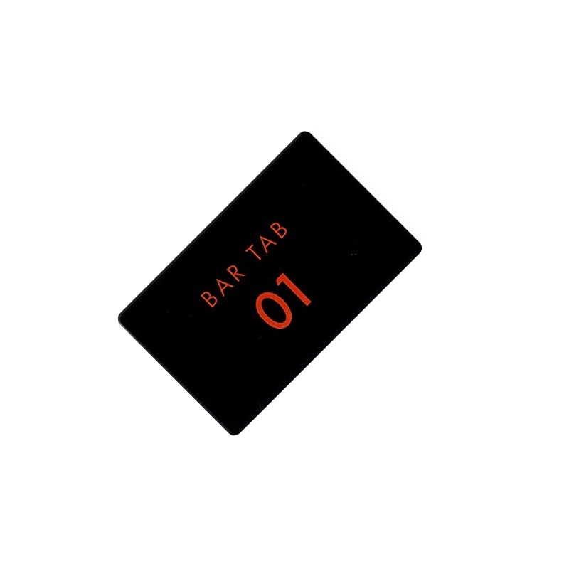 Bar Tab Cards, Pack of 25, Numbered 01-25, Biodegradable. Cards