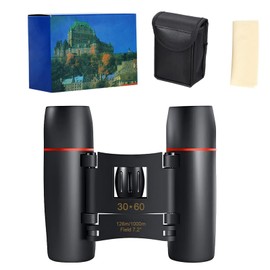 Mini Outdoor Binocular 30×60 Times The Telescope, 30 x 60 HD Bright Binoculars, Easy to Focus, BAK4 Prism, Small Binoculars Waterproof Binoculars Small for Adults for Bird Watching Travel Sightseeing