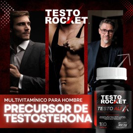Testo Alfa  Vitaminas Para Hombres Precursor Testosterona  12 Ingredientes Potenciados Fenogreco, Maca Negra, Shilajit, L Arginina, Boro, Curcuma,... 