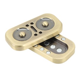 Elprico Owl Fidget Slider, ADHD Fidget Slider Toy Pressure Anxiety Relieving for Office(Gold)