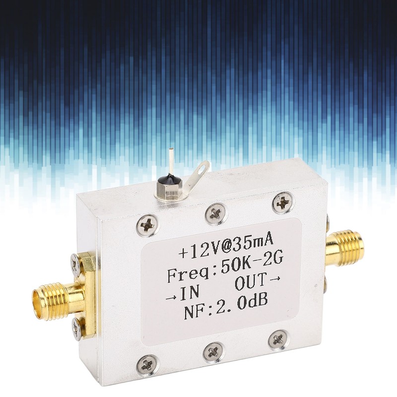 Broadband Amplifier 50K‑2GHZ LNA Amplifier Low Noise 31dB High Gain