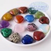 DALAETUS Pack of 24 Heart Stones, Healing Crystal Gemstones for