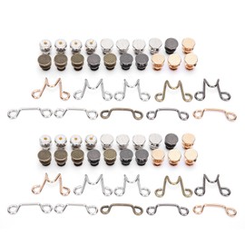 Adjustable Waist Buckle Extender Set Jean Waist Extender Button Replacement for Loose Pant