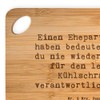 Mr. & Mrs. Panda Bamboo Chopping Board Saying "Ehepartner Team"