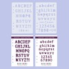 Lettering Font Stencil (Noir Letterpress Spooky Font - 20mm Tall)