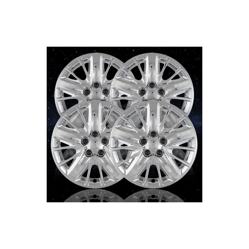 4-Pack of 18' Screw-on Chrome Hubcaps fit for Impala 2014-2019
