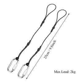 Acouto Correas de seguridad para cámara, 2 unidades de cordón para cámara, correa de seguridad universal duradera con gancho de clip para cámaras DSLR sin espejo