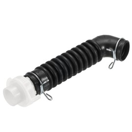 MECCANIXITY Washing Machine Drain Hose 0.8Ft PVC Extension Inner Connecting Pipe Black Corrugated Flexible Internal Hose for Washer