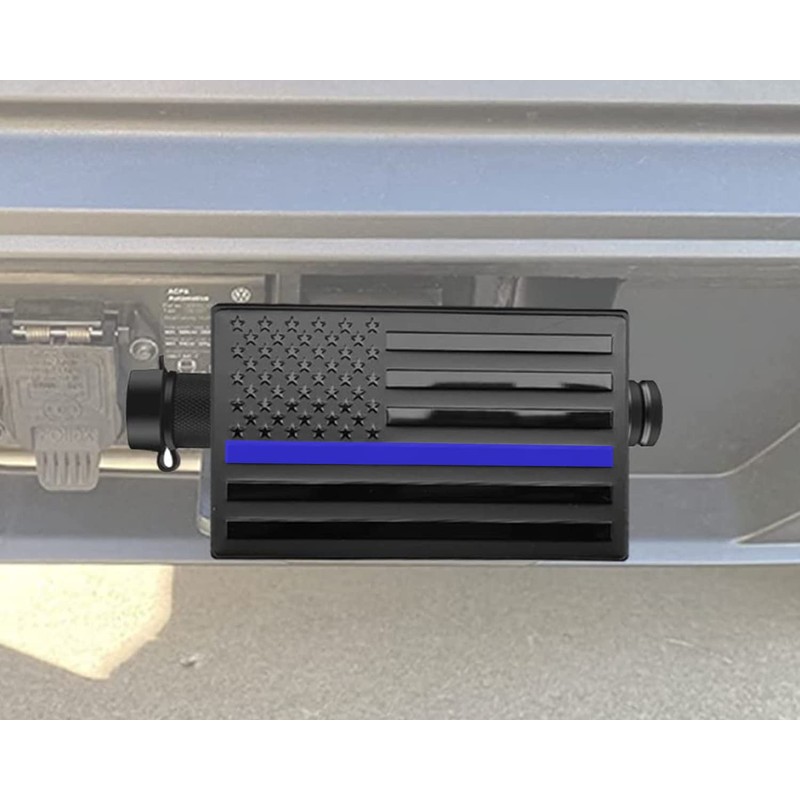 Bonrcea 2" American Flag Hitch Cover & Hitch Lock, Thin