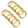 PATIKIL 28x20x4mm Spring Gate O Rings, 10 Pack Round Snap