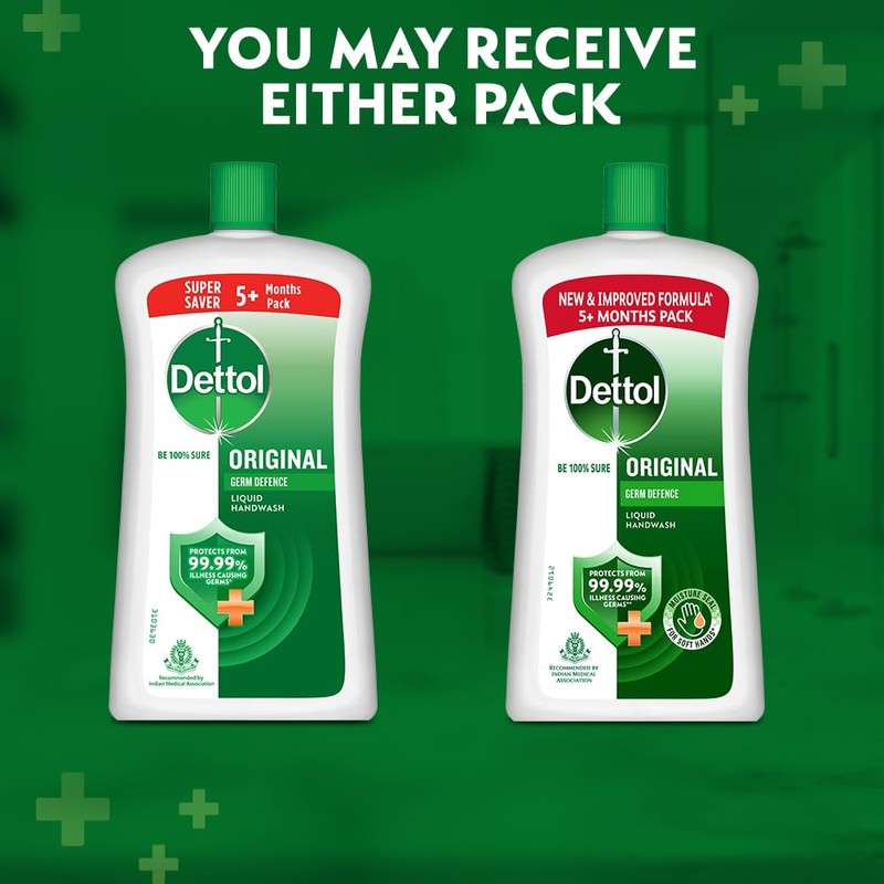 Dettol Original Liquid Handwash | 875ml (29.59 Fl Oz) |
