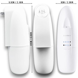 Di'Aroma Plug in Waterless Diffuser, Fragrance Diffuser Essential Oil Diffuser | Nanotechnology | Up to 500 Sq.Ft | Essential Oil Diffuser - Creates Pure, Clean Dry Mist Scent (2 Pack of White)