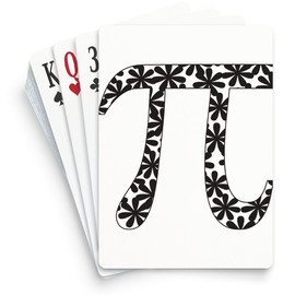 CafePress Floral Pi Standard Size Playing Cards