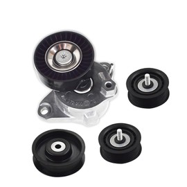 labwork 4pcs Belt Tensioner with Pulley and Idler Pulley Replacement for Mercedes C300 C350 E350 ML350 2722000070
