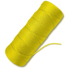 Yellow Mason Line String Line - #18 Braided Nylon String - 500 Ft Length - Nylon Twine for Gardening Or Masonry Tools - Perfect Construction String for A String Level, Twine String for Gardening