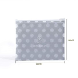 xcgs Zippered Bag with Cushion, Set of 4, 8.7 x 7.1 inches (220 x 180 mm) (Outer Dimensions), Waterproof Material, Privacy Protection, Zip Bubble Bag