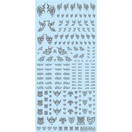 HiQ Parts Tattoo Decal 01" Heart Clear Black (1pc) - Model Building Tools and Accessories # TTD-01-CBK
