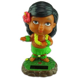 KC Hawaii Keiki Hula Dancer Bobblehead Solar Doll