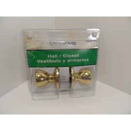 Gatehouse Gate House Hall/Closet Doorknob Set - Gold - Brand NEW Factory Sealed