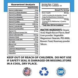 cat Urinary Tract Health Treat - Cats Total Health Complex - Immune Support - Hair Coat Oral Eye Urinary Care - Vitamin b for cat - 1 Bottle (60 Tablets)