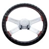 United Pacific 70111 18" Steering Wheel Cover - Black