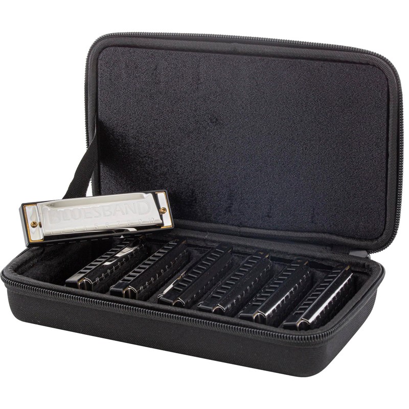 Hohner Starter Set Blues Harmonica 7x in Case