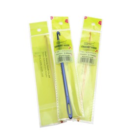 Zuoyou 3PCS Aluminum Tunisian Afghan Crochet Hook DIY Knitting Needles Tool with an Eye 2.75/4/6mm