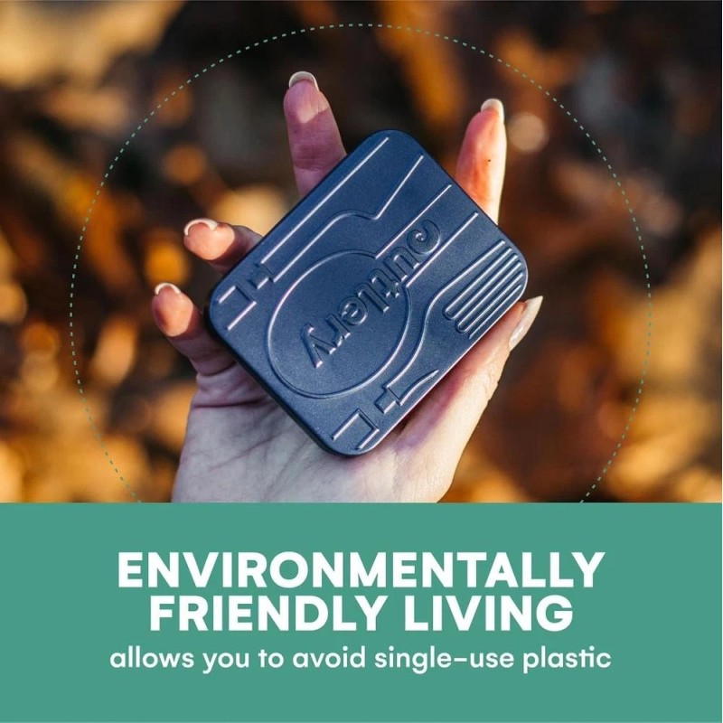 Outlery Portable & Reusable Stainless Steel Travel Cutlery Set -