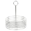 G.E.T. 4-81850 Stainless Steel Round Stainless Steel Condiment Caddy Stainless