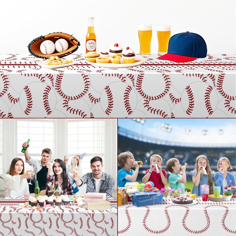 Thanksgiving Fall Disposable Tablecloth, 2 Pack Rectangle Fall Pumpkin Tablecloth