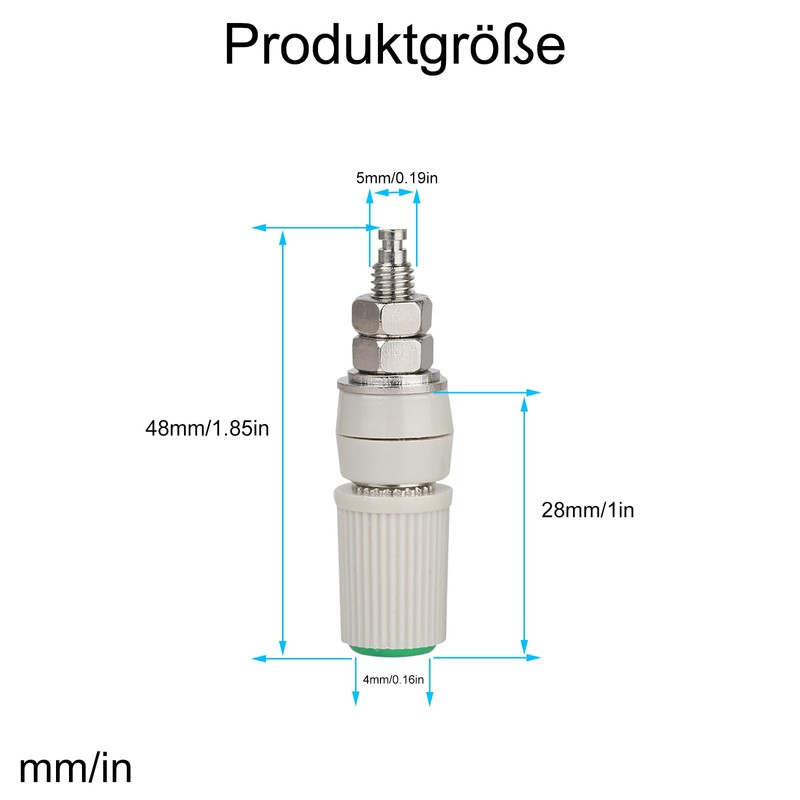 CLDIY Tin Brass Plated Insulated Binding Post Connectors for 5