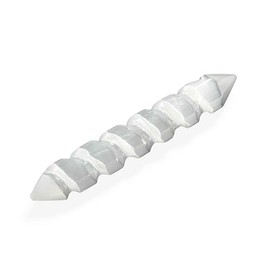 NKlaus Selenite Massage Ruler 10 cm - Handmade Selenite Massage Ruler for Energy Work and Spiritual Healing, Perfect Decoration for Meditation and Harmonisation of Spaces and Body 16472