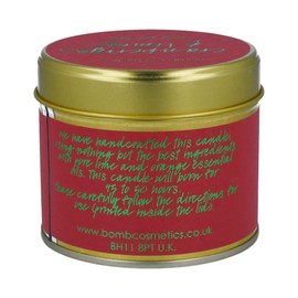 Bomb Cosmetics Kerze aus Zinn, Paraffinwachs, Weiß