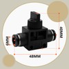 Bwintech 2 Pcs 6mm Tubing OD Air Flow Control Ball