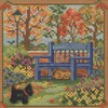 Autumn Bench Beaded Counted Cross Stitch Kit Mill Hill 2022