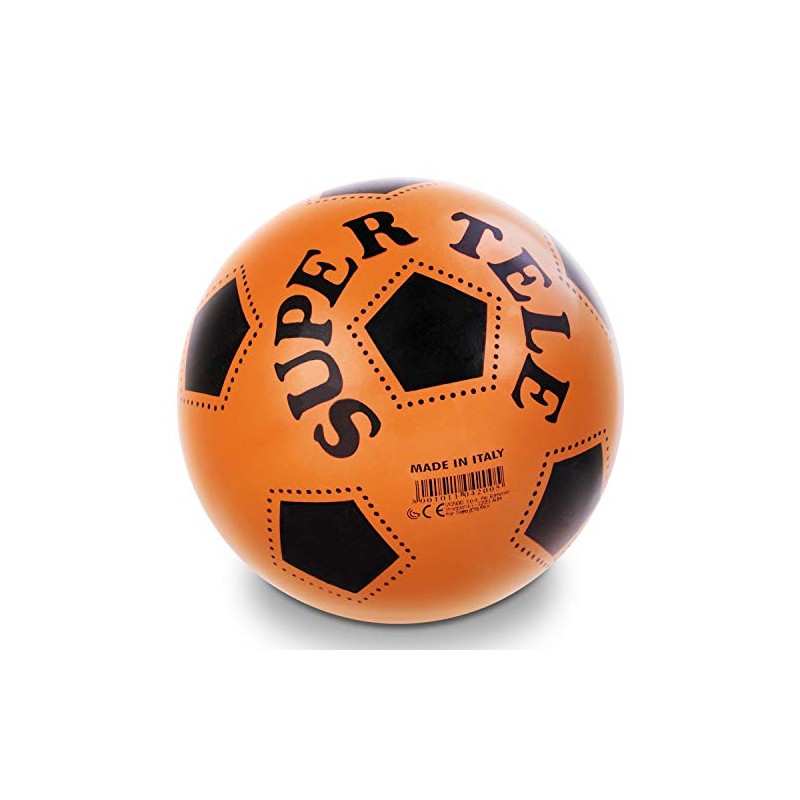 Mondo Toys Fußball SUPERTELE Fluo - für Mädchen/Jungen - Gelb/Orange/Grün/Fuchsia