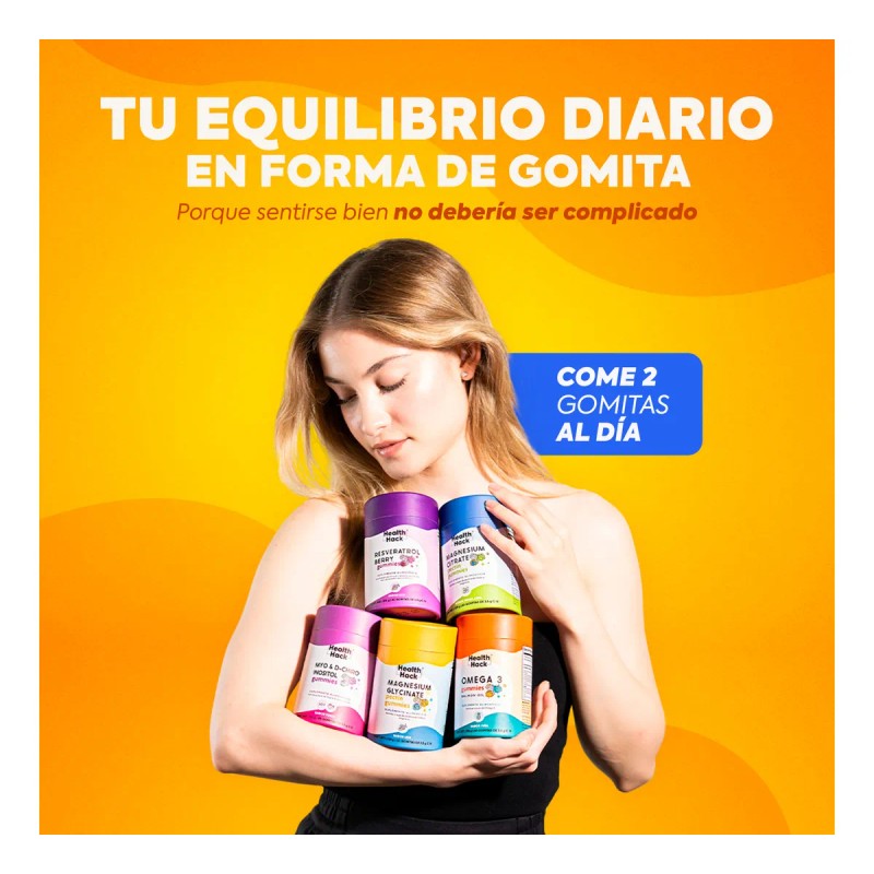 Glicinato De Magnesio En Gomitas | 60 Gummies Para 1