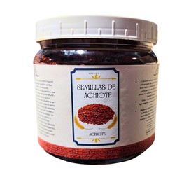 ARIAZU Semillas de Achiote 500 gr frasco hermetico Grano Entero Natural para Adobos, Salsas y Cocina Tradicional
