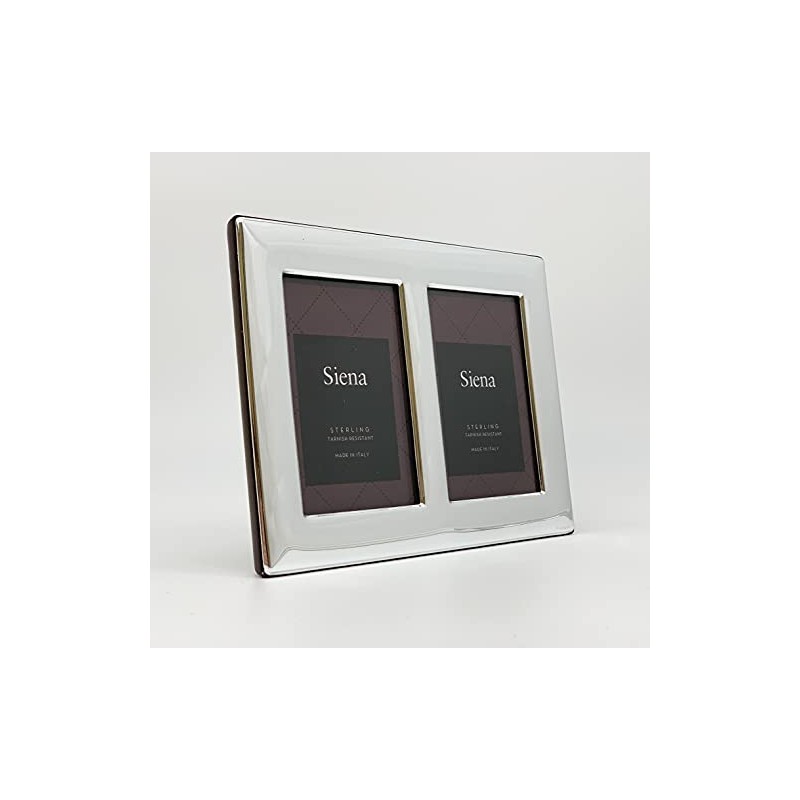 Siena 2x3 Sterling Silver Plain Picture Frame, Boutique Quality Photo