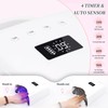 BOMOQING Professional UV LED Nail Lamp, Cordless Rechargeable UV Light